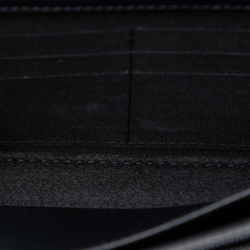 Chanel Quilted Lambskin Double Stitch Boy Wallet On Chain