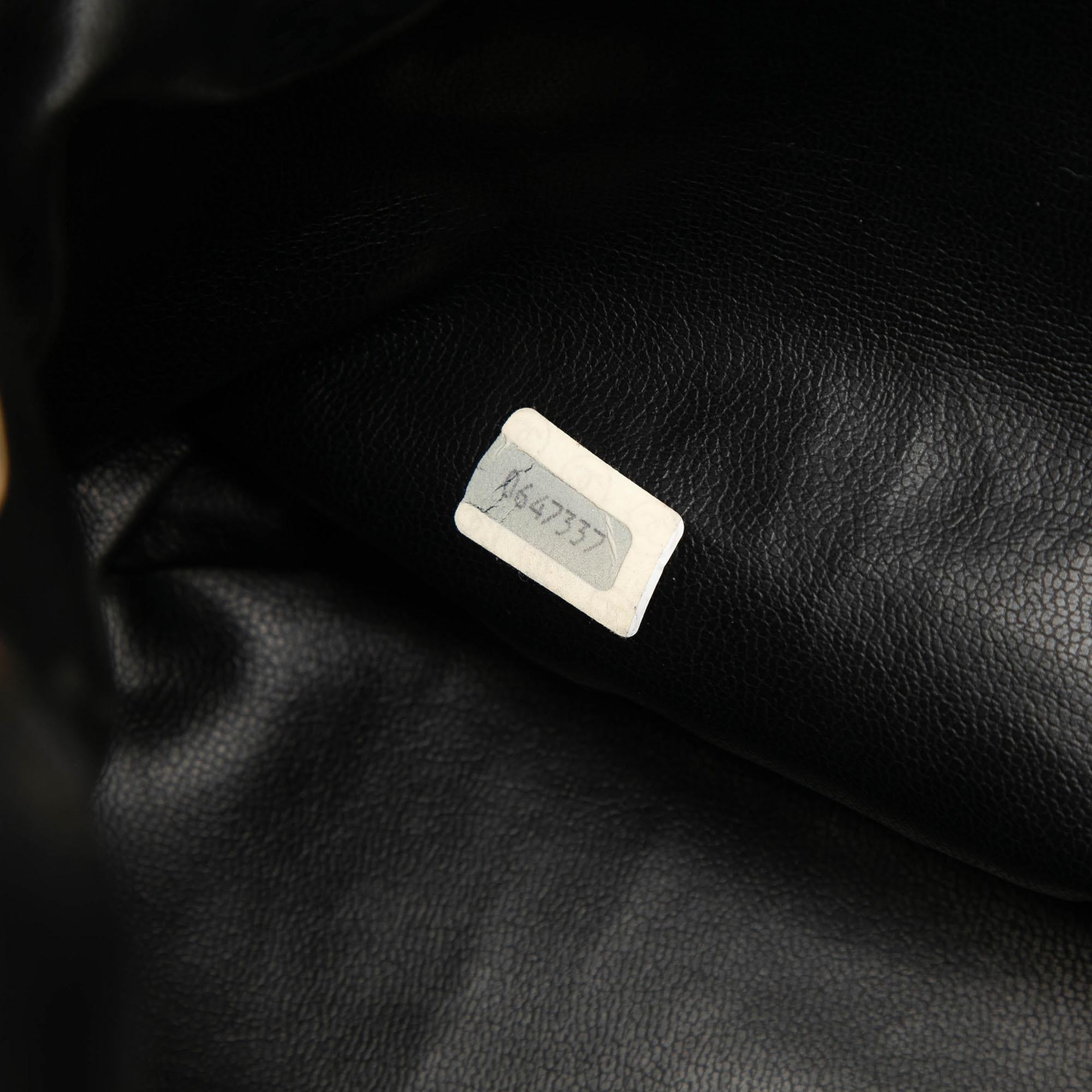 Chanel Quilted Lambskin Drawstring Chain Bucket Bag