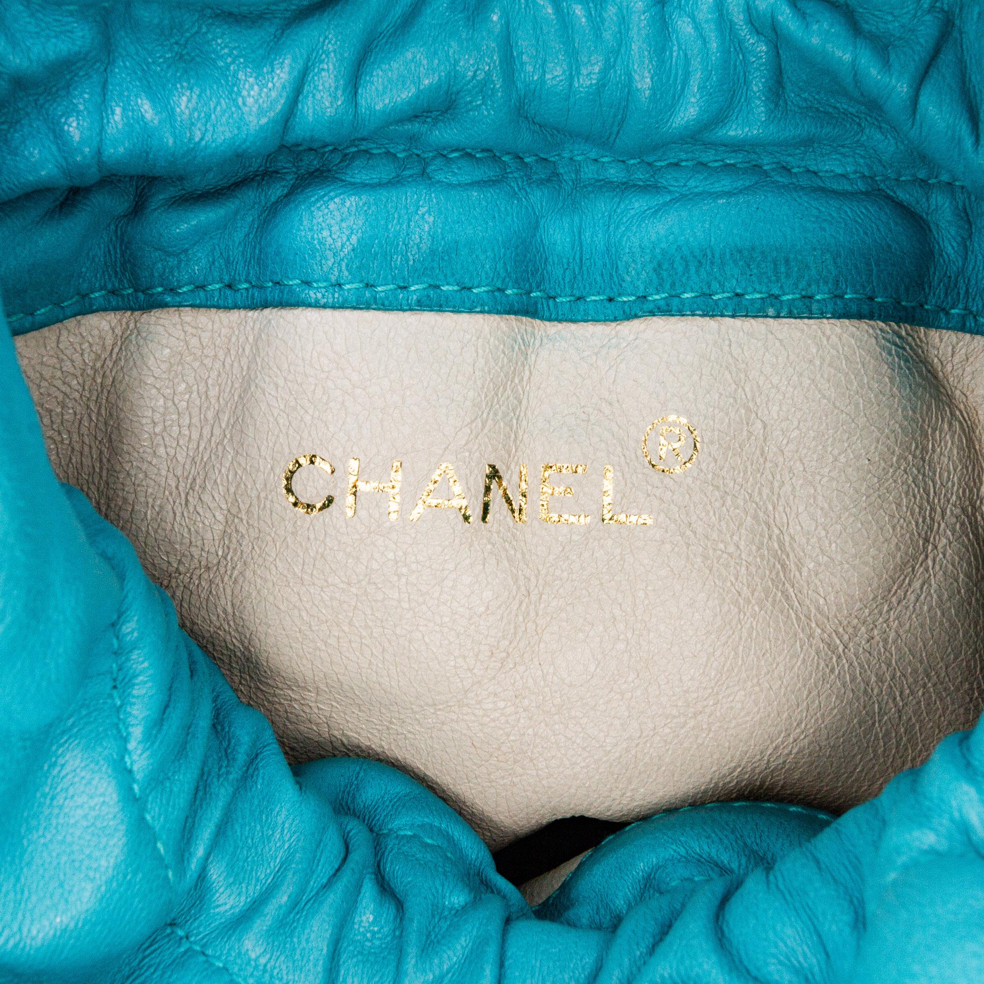 Chanel Quilted Lambskin Drawstring Tassel Bucket Bag