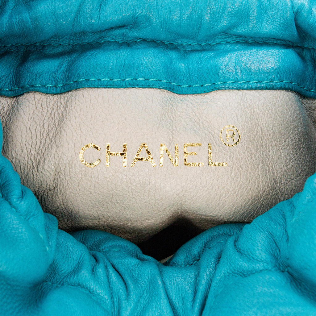 Chanel Quilted Lambskin Drawstring Tassel Bucket Bag