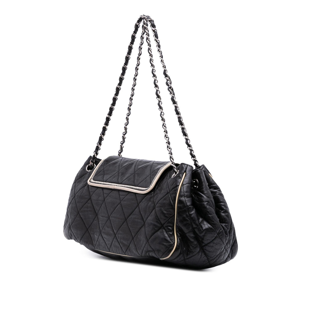 Chanel Quilted Lambskin East West Accordion Flap