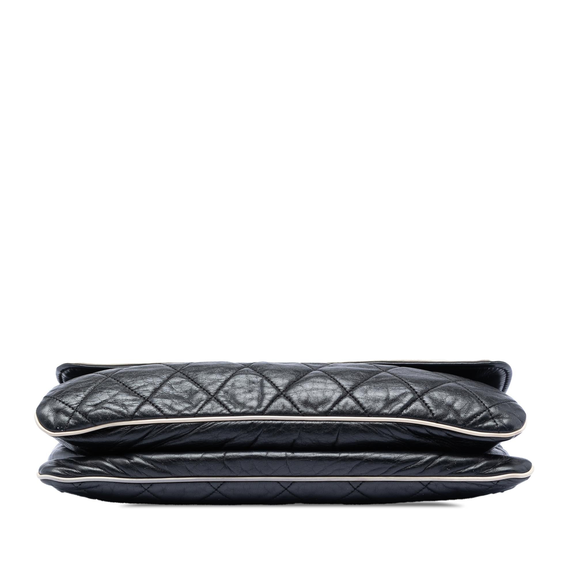 Chanel Quilted Lambskin East West Mademoiselle Flap