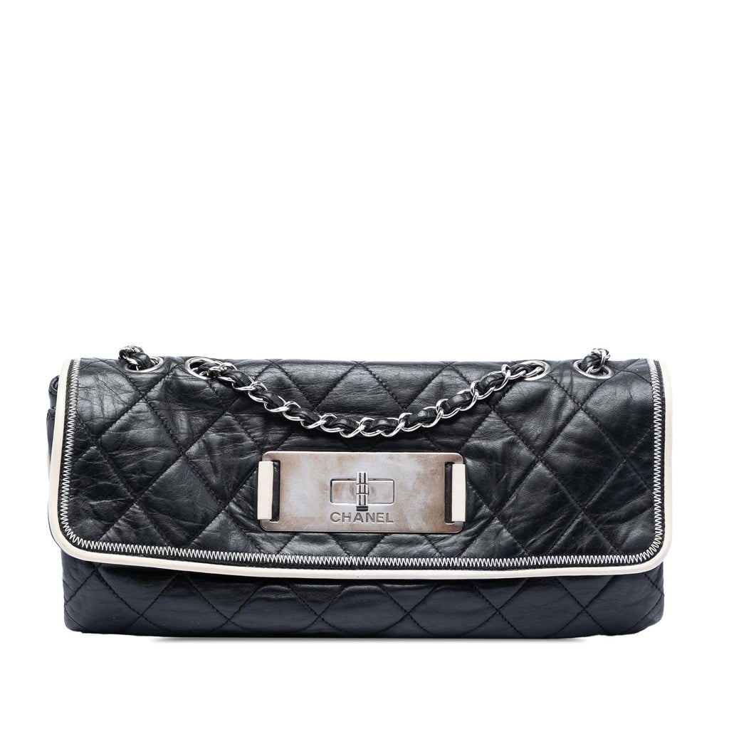 Chanel Quilted Lambskin East West Mademoiselle Flap