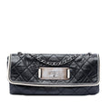 Chanel Quilted Lambskin East West Mademoiselle Flap