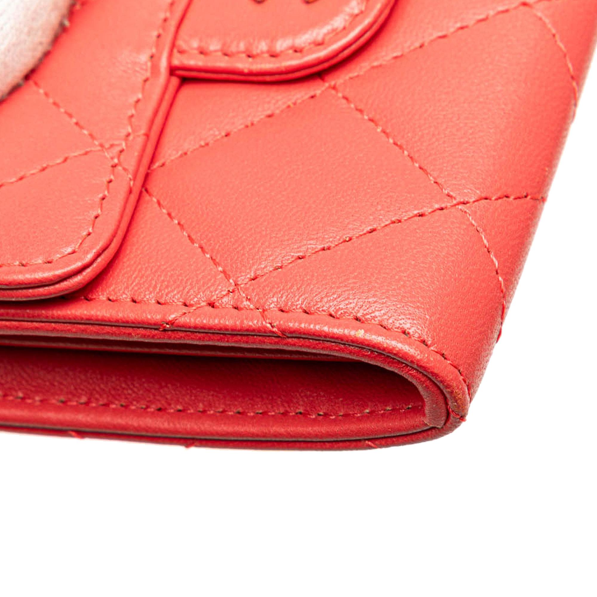 Chanel Quilted Lambskin Flap Card Holder on Chain
