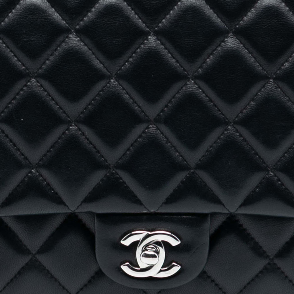 Chanel Quilted Lambskin Flap Clutch with Chain