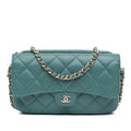 Chanel Quilted Lambskin Flap Phone Holder With Chain (SHG-LPbK3B)
