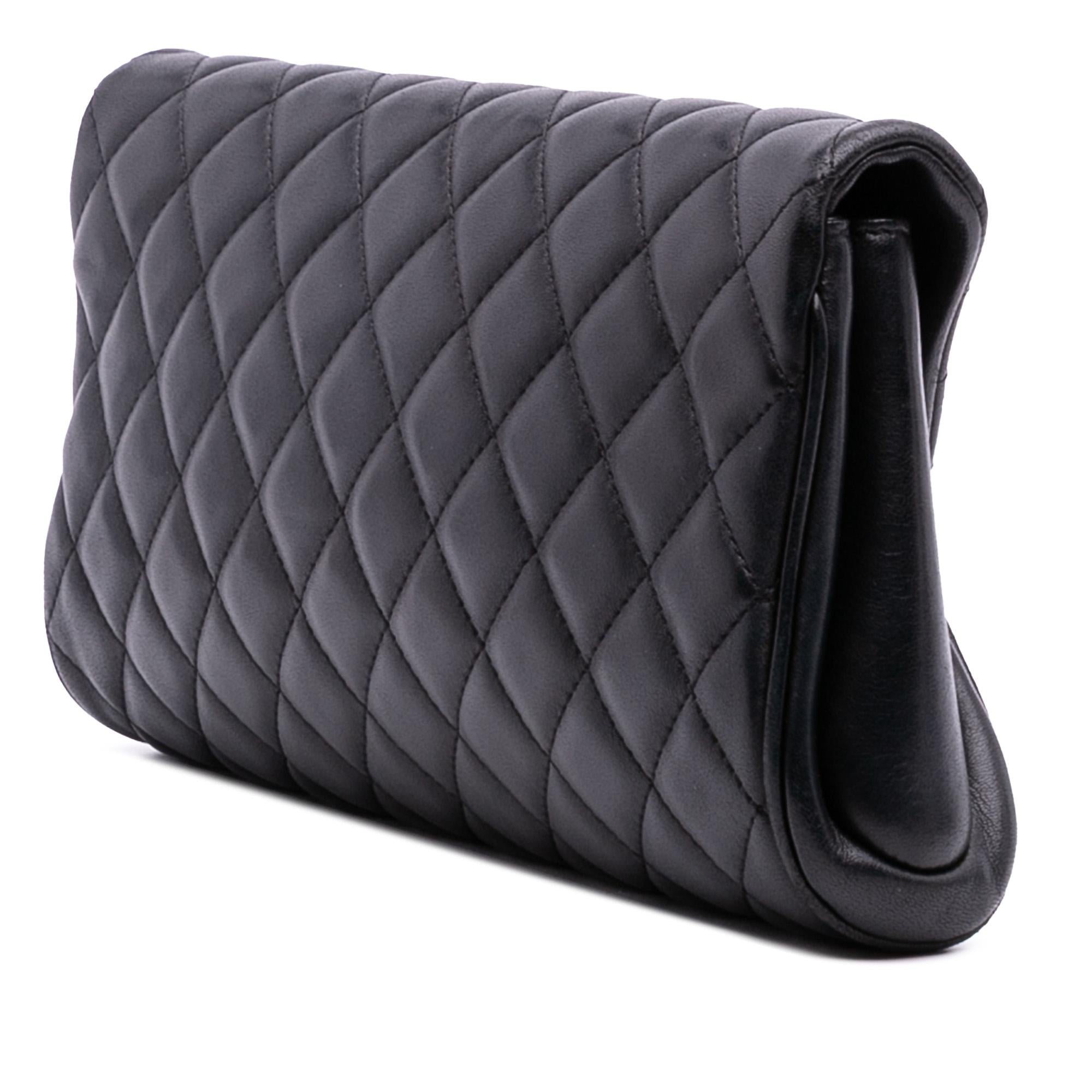 Chanel Quilted Lambskin Fold Up Again Clutch
