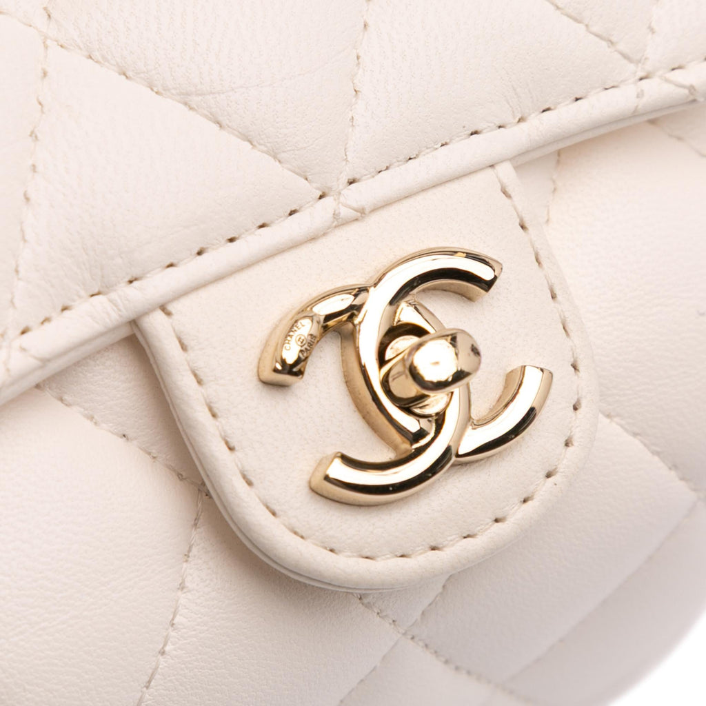 Chanel Quilted Lambskin Foldable Jewelry Box with Chain
