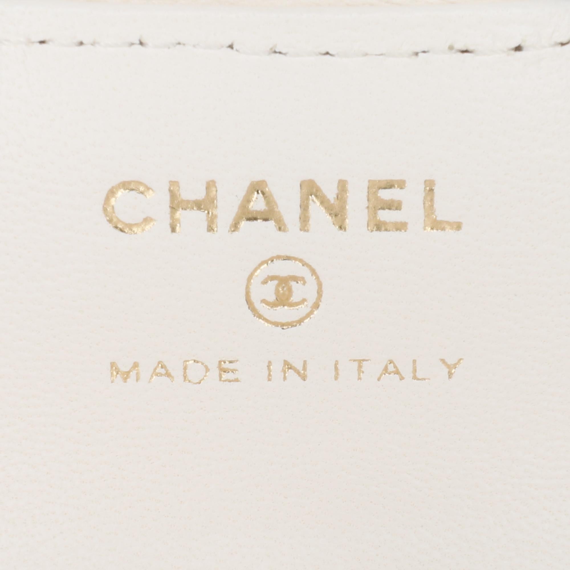 Chanel Quilted Lambskin Foldable Jewelry Box with Chain