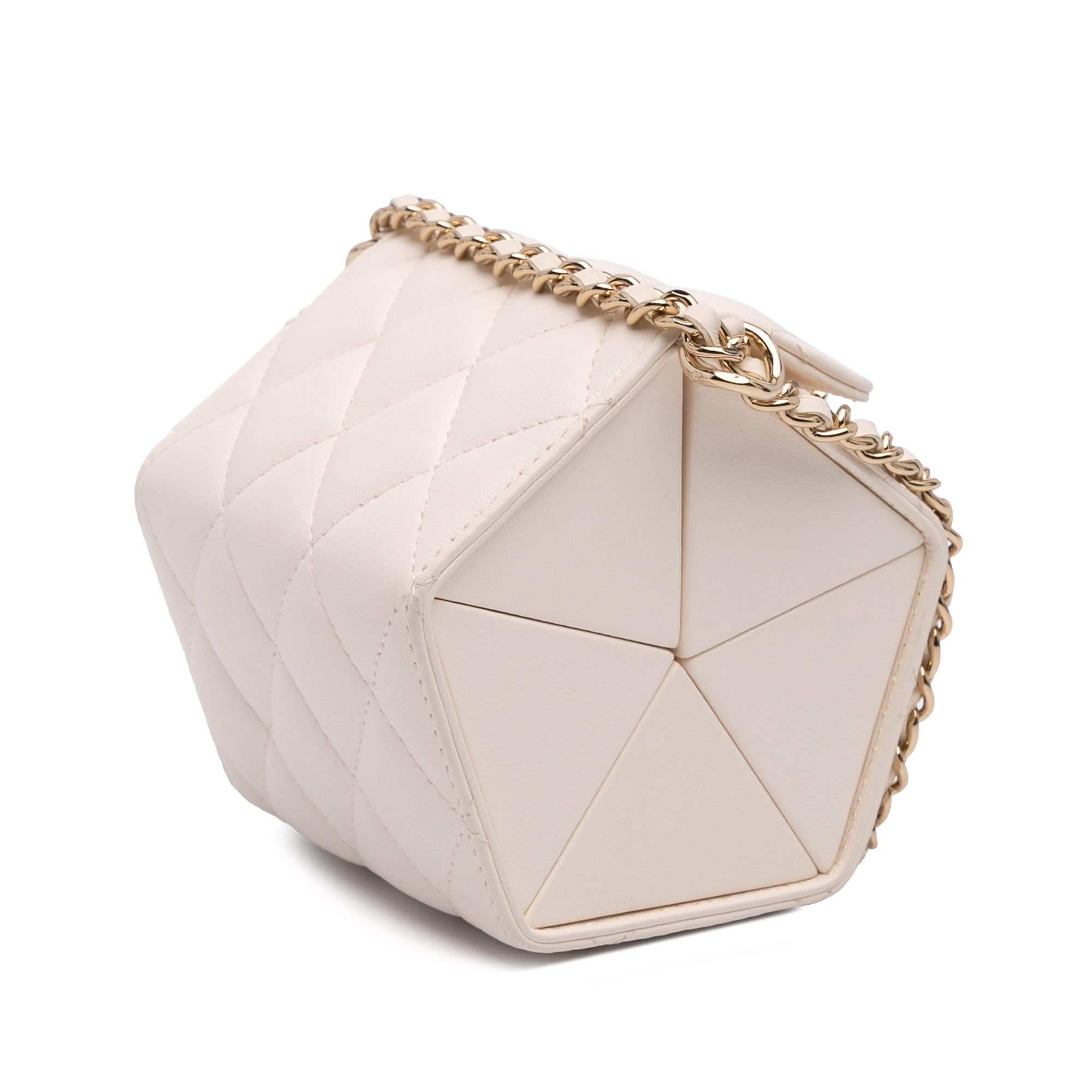 Chanel Quilted Lambskin Foldable Jewelry Box with Chain
