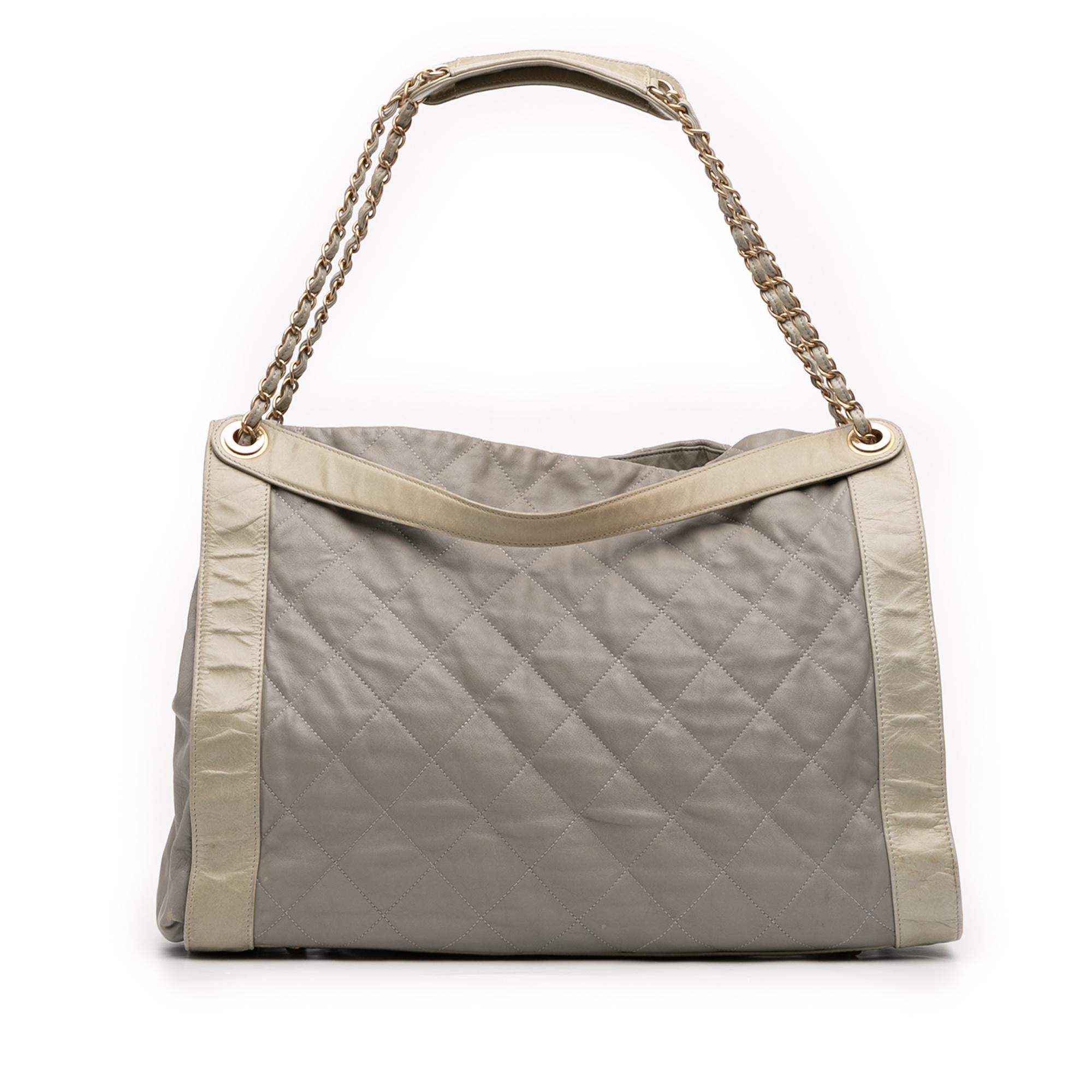 Chanel Quilted Lambskin In The Mix Tote