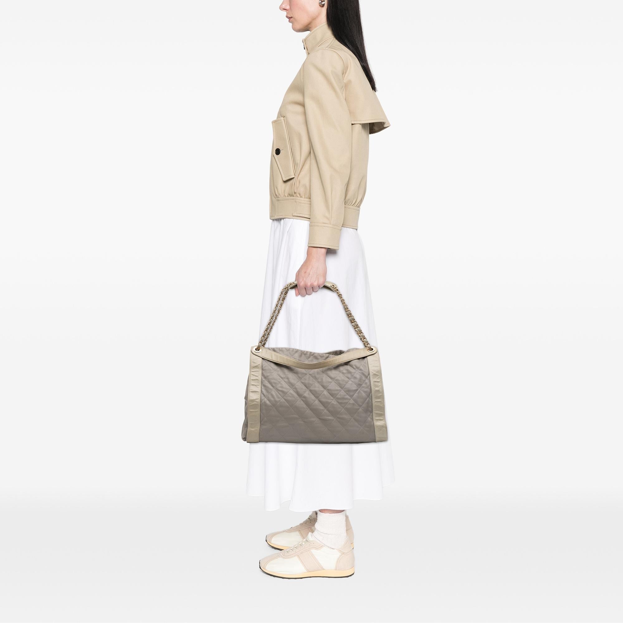 Chanel Quilted Lambskin In The Mix Tote