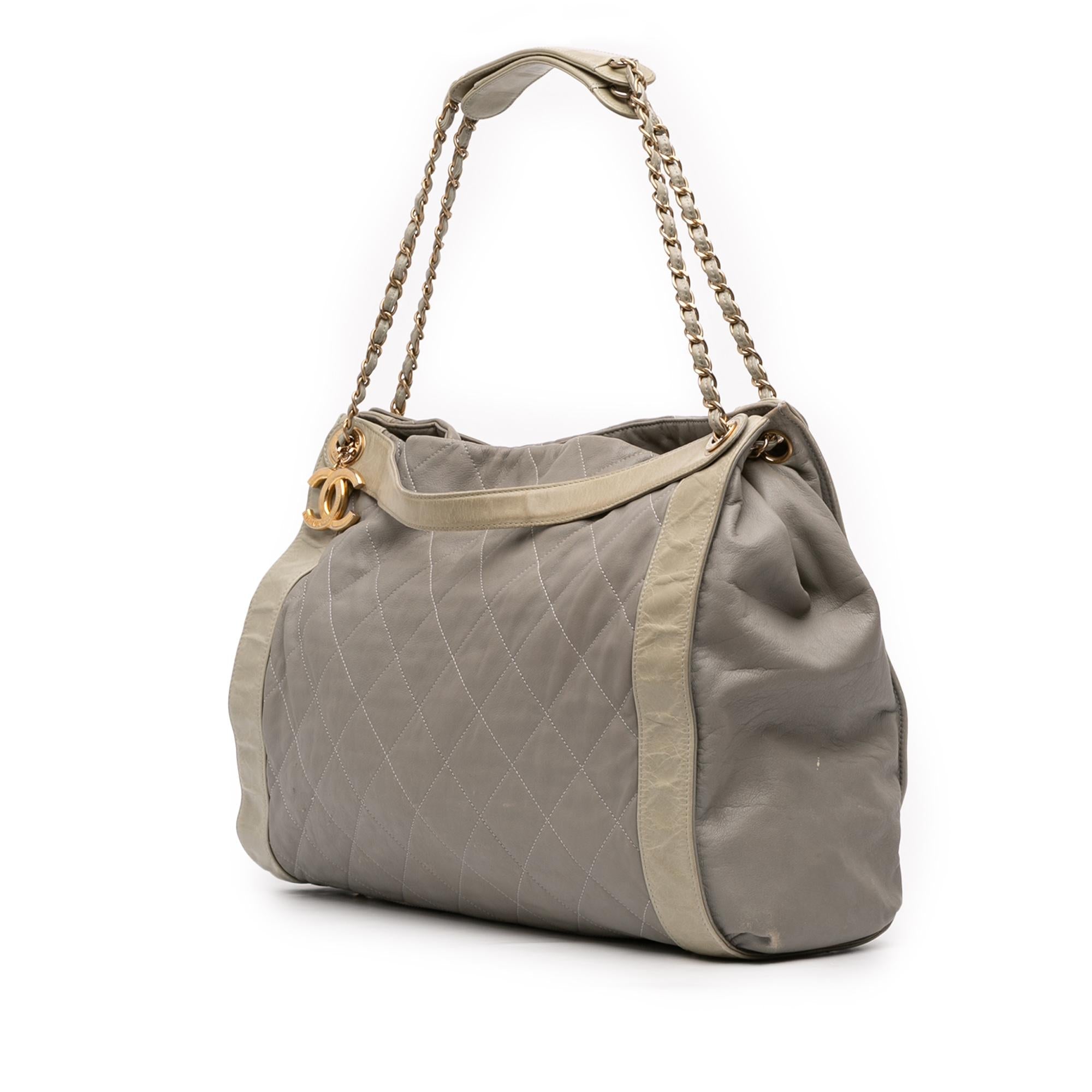 Chanel Quilted Lambskin In The Mix Tote