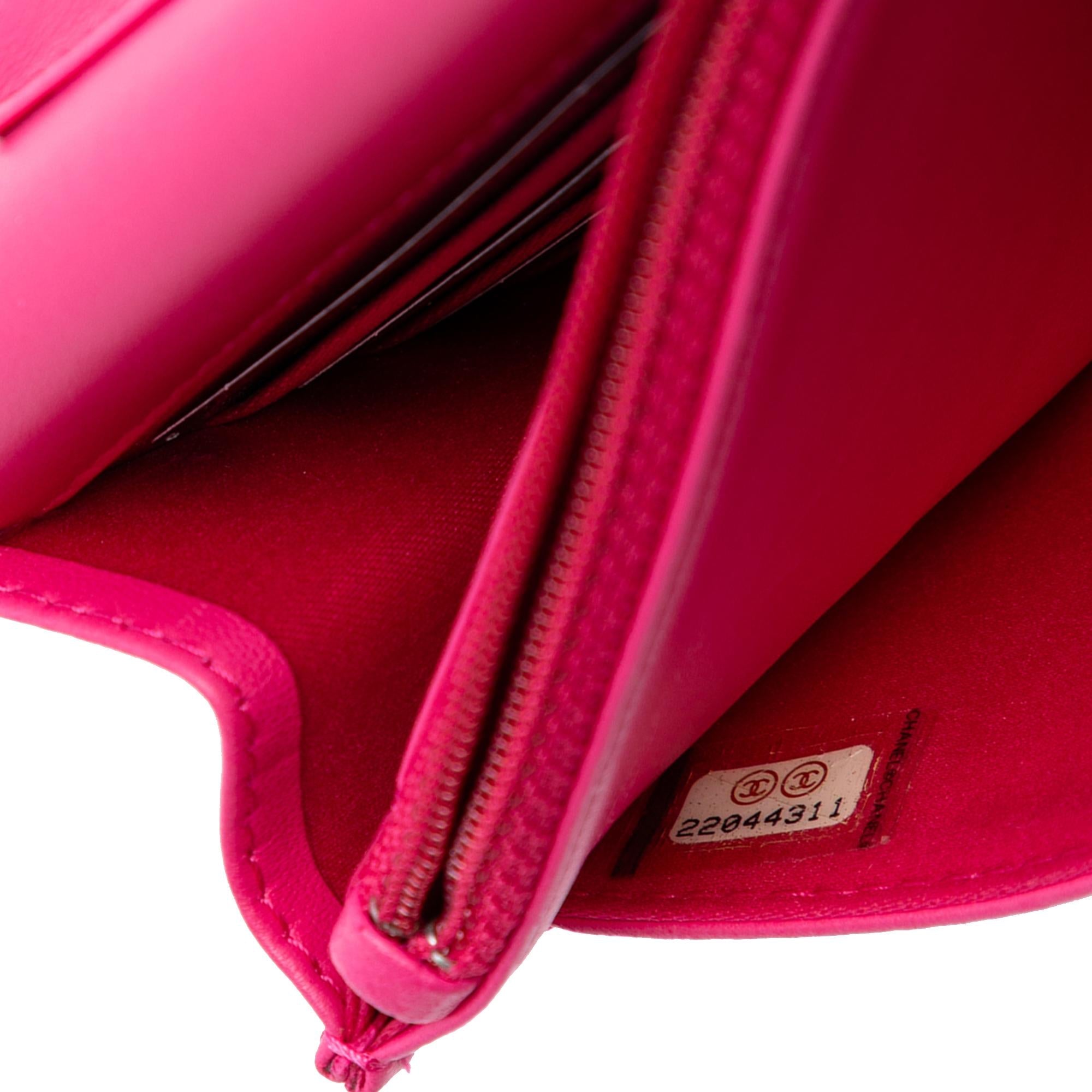 Chanel Quilted Lambskin Korean Garden Wallet on Chain