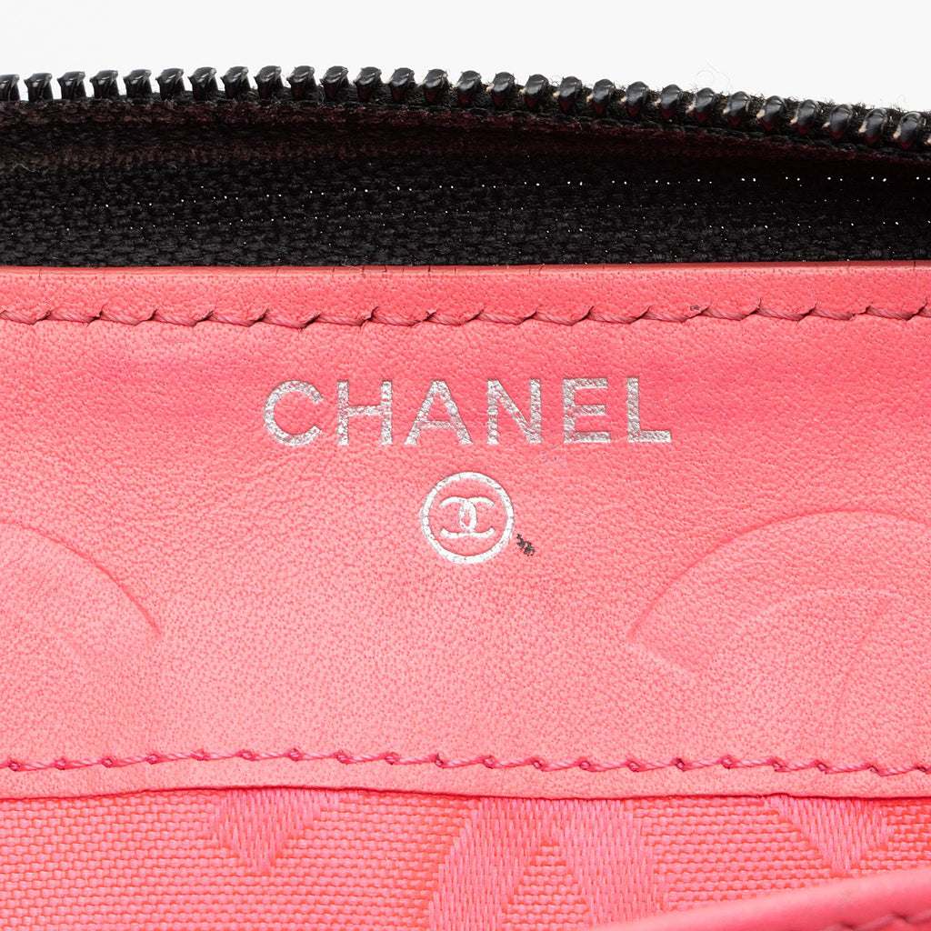 Chanel Quilted Lambskin Ligne Cambon Zip Around Wallet (SHF-zKBMJT)