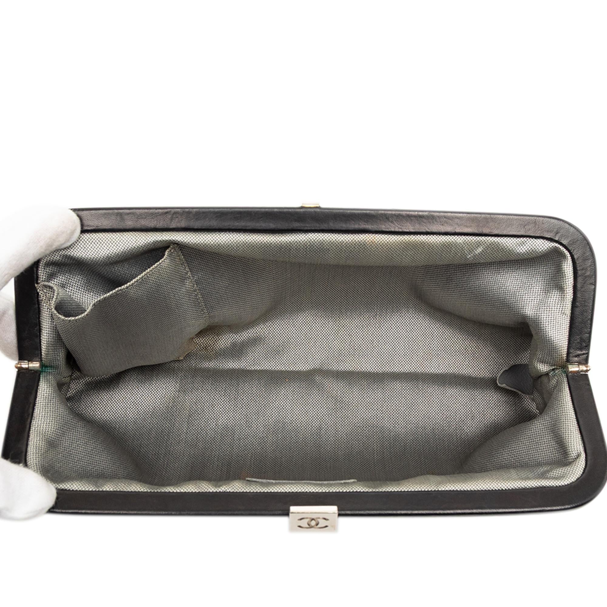 Chanel Quilted Lambskin Mademoiselle Ligne Clutch