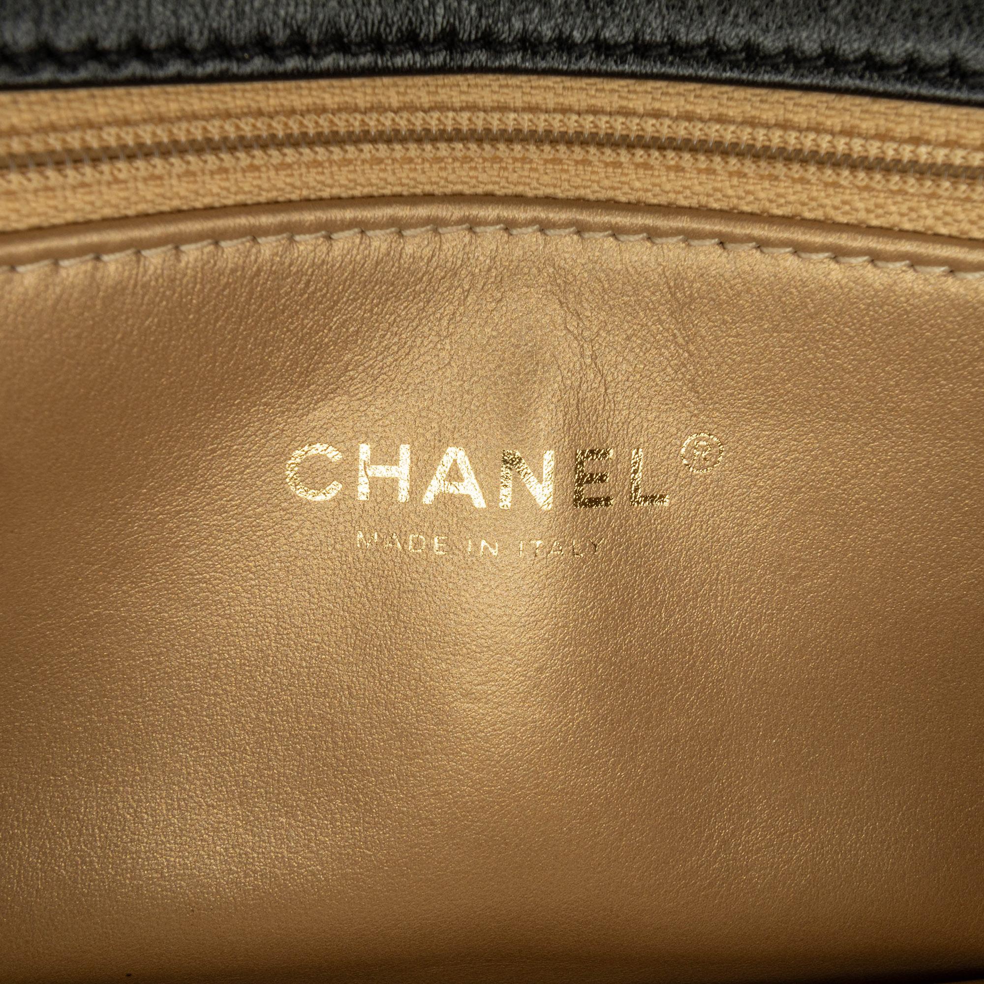 Chanel Quilted Lambskin Octagonal Buckle Crossbody