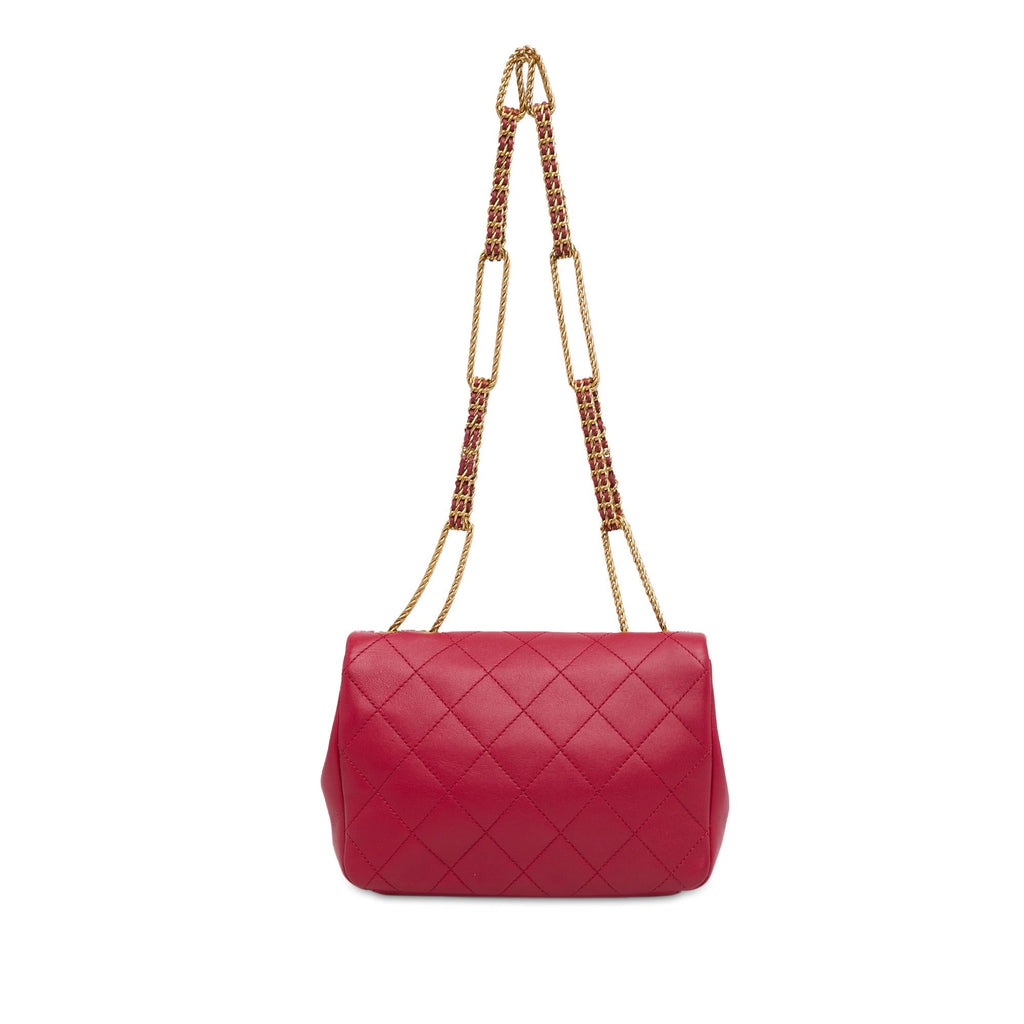 Chanel Quilted Lambskin On And On Flap
