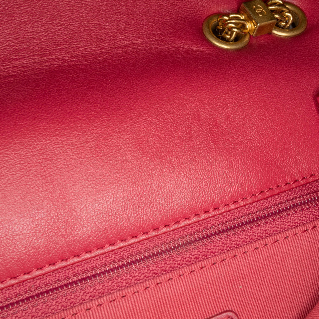 Chanel Quilted Lambskin On And On Flap