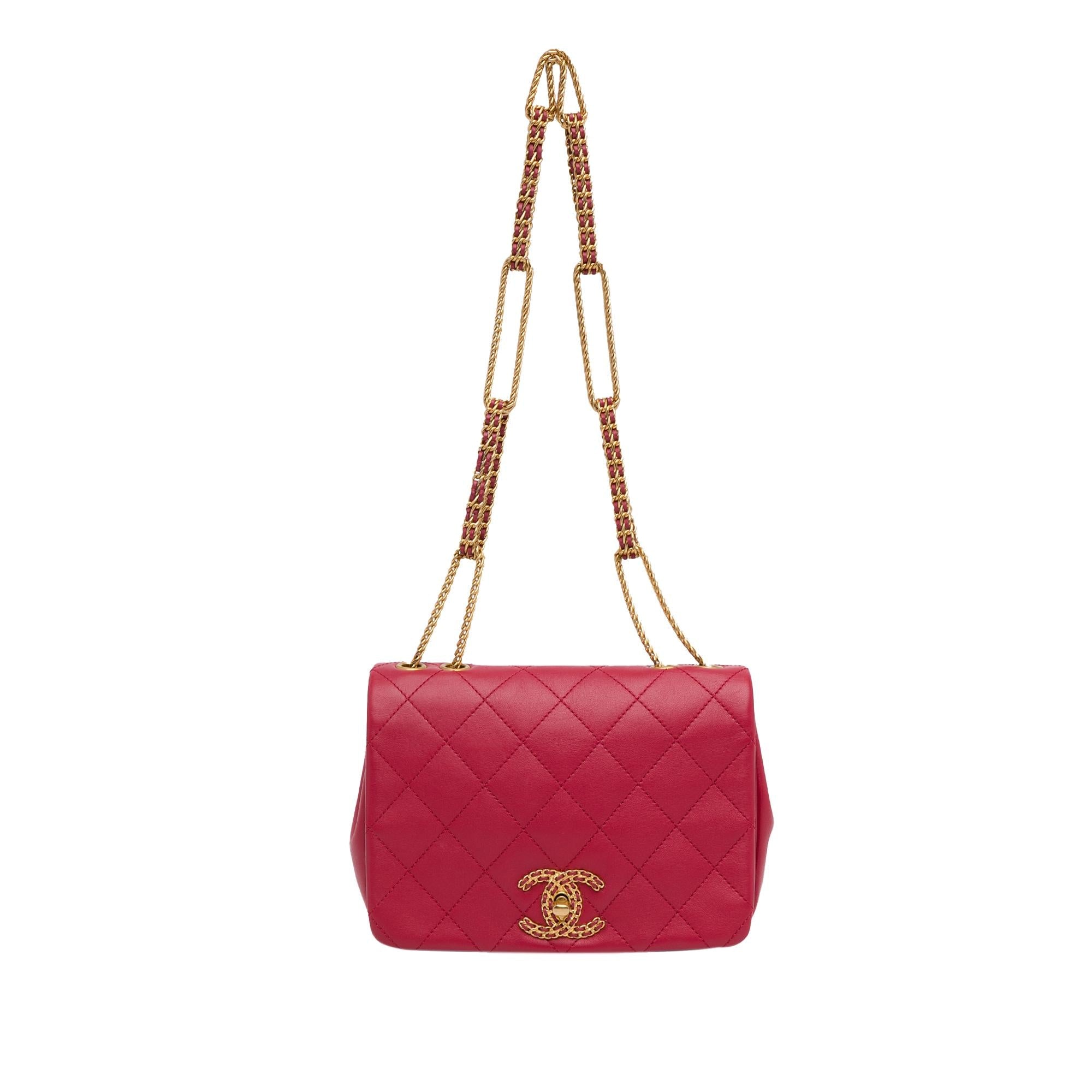 Chanel Quilted Lambskin On And On Flap