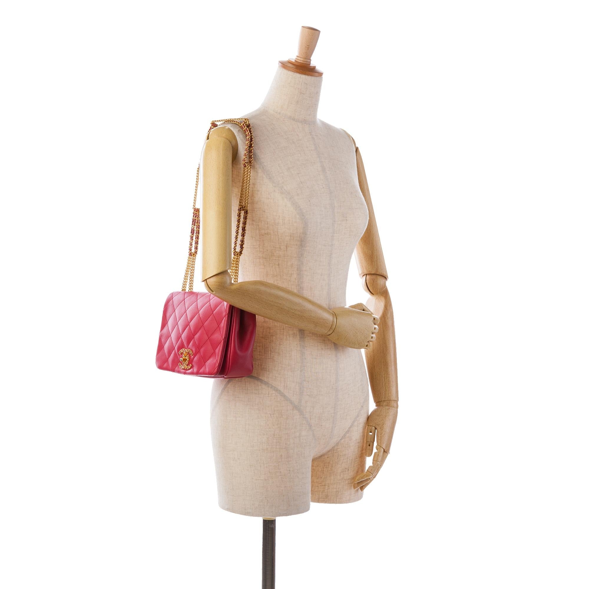Chanel Quilted Lambskin On And On Flap