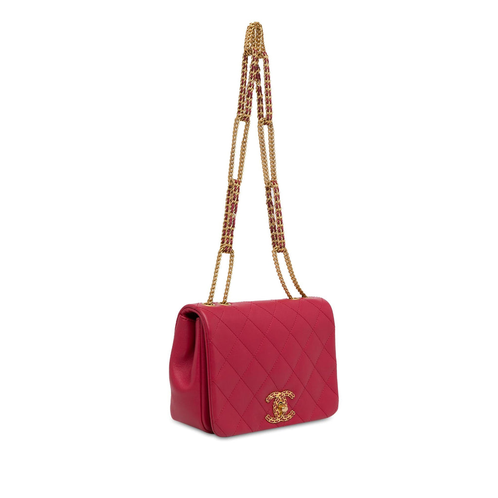 Chanel Quilted Lambskin On And On Flap