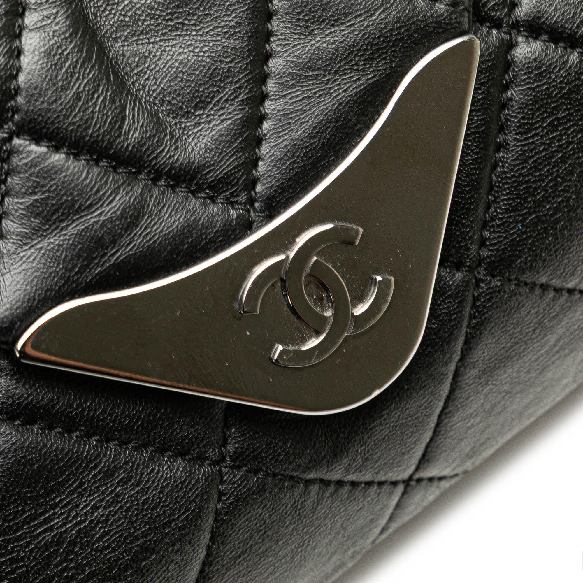 Chanel Quilted Lambskin Padded Envelope Double Flap