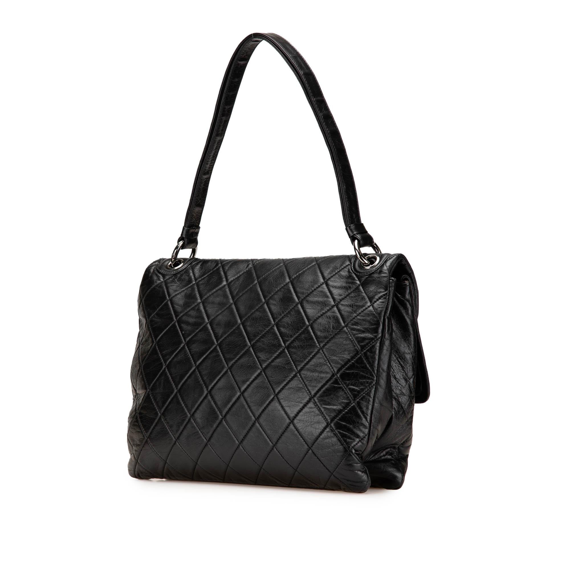 Chanel Quilted Lambskin Padded Envelope Double Flap