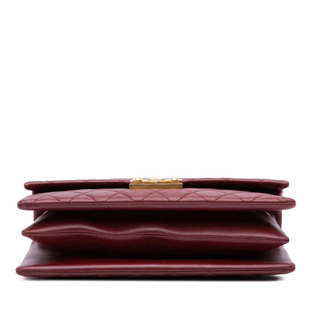 Chanel Quilted Lambskin Pagoda Accordion Flap