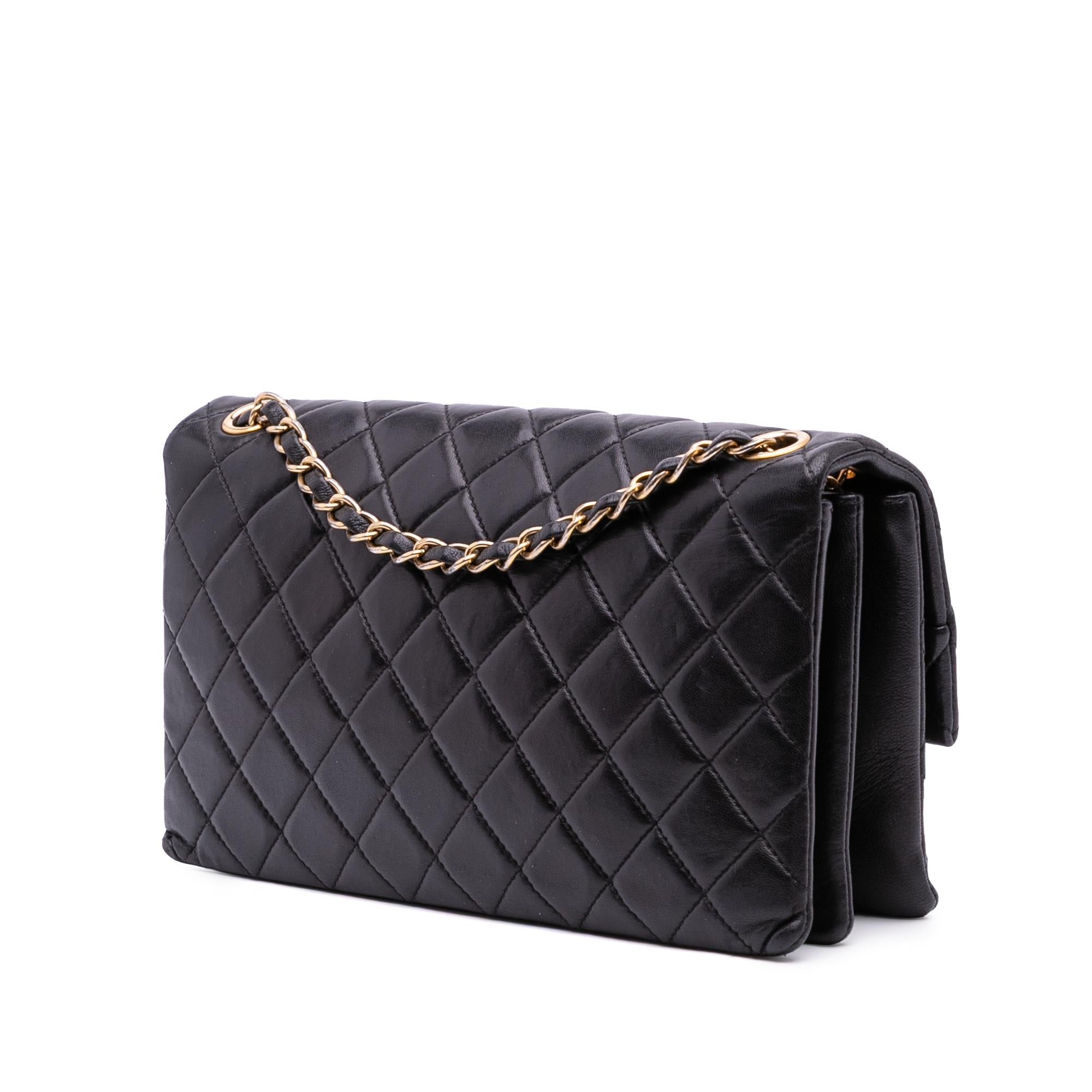 Chanel Quilted Lambskin Pagoda Accordion Flap