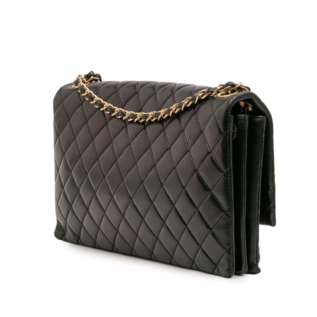 Chanel Quilted Lambskin Pagoda Accordion Flap
