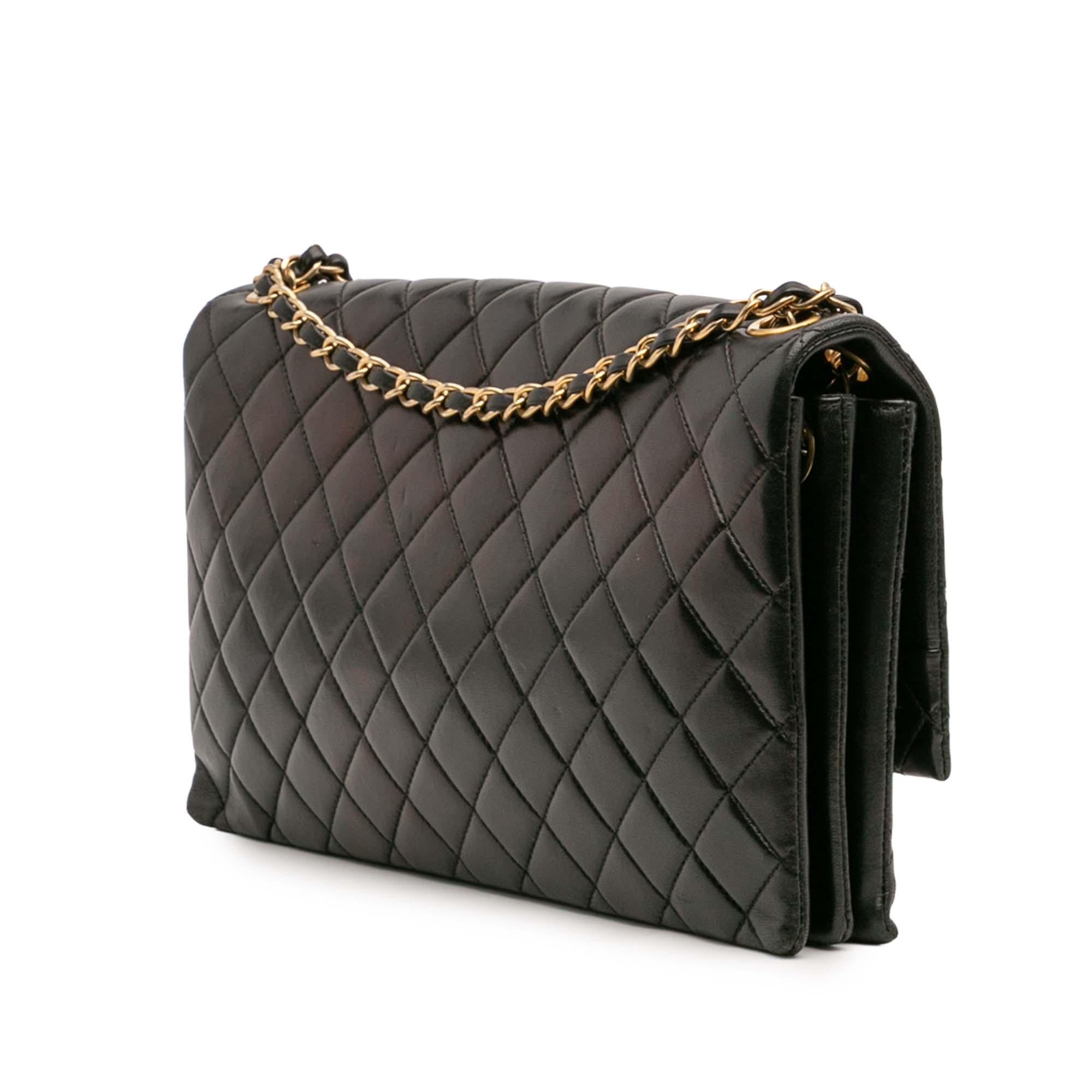 Chanel Quilted Lambskin Pagoda Accordion Flap