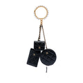 Chanel Quilted Lambskin Pearl Crown CC Wristlet Multi Pouches