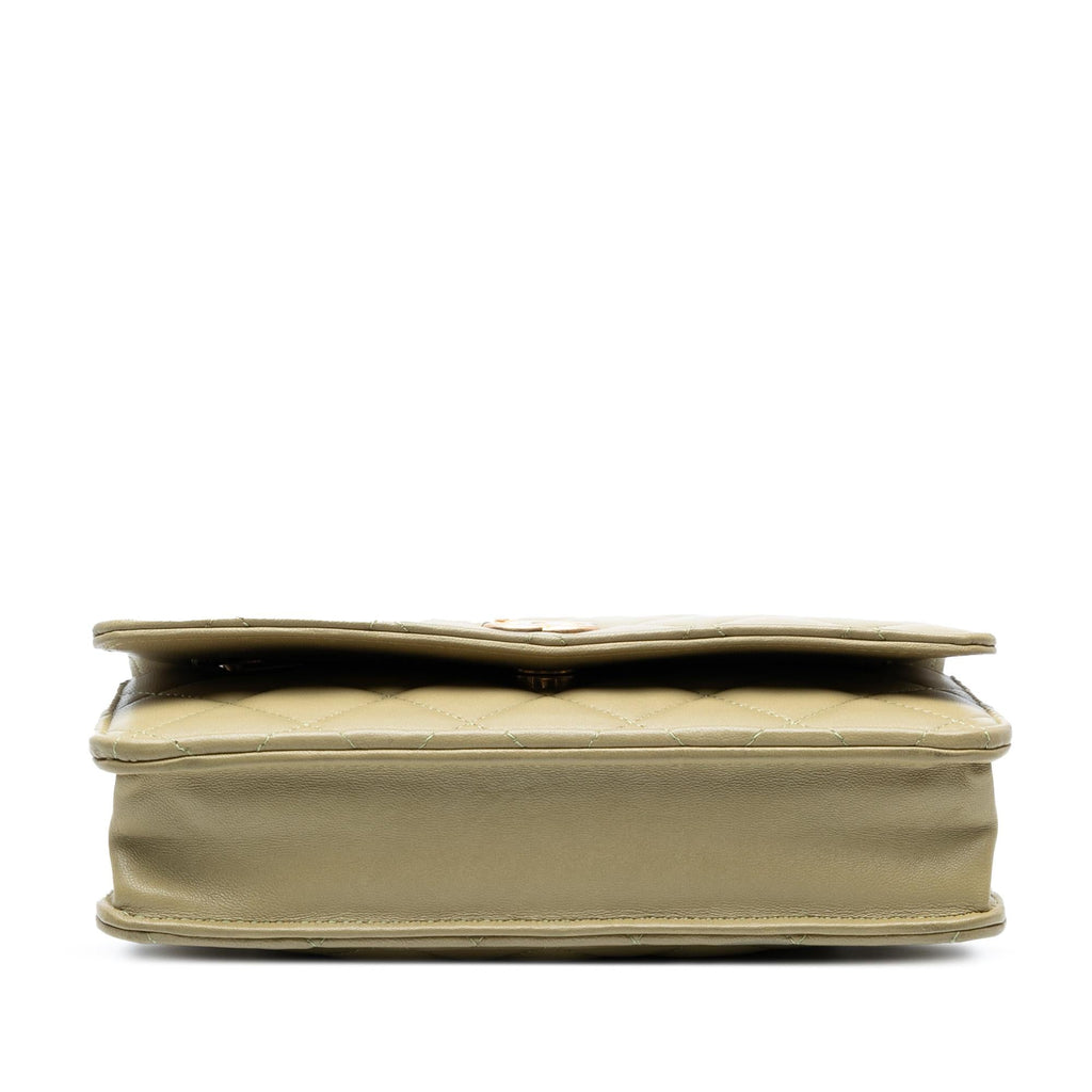 Chanel Quilted Lambskin Pick Me Up Wallet On Chain