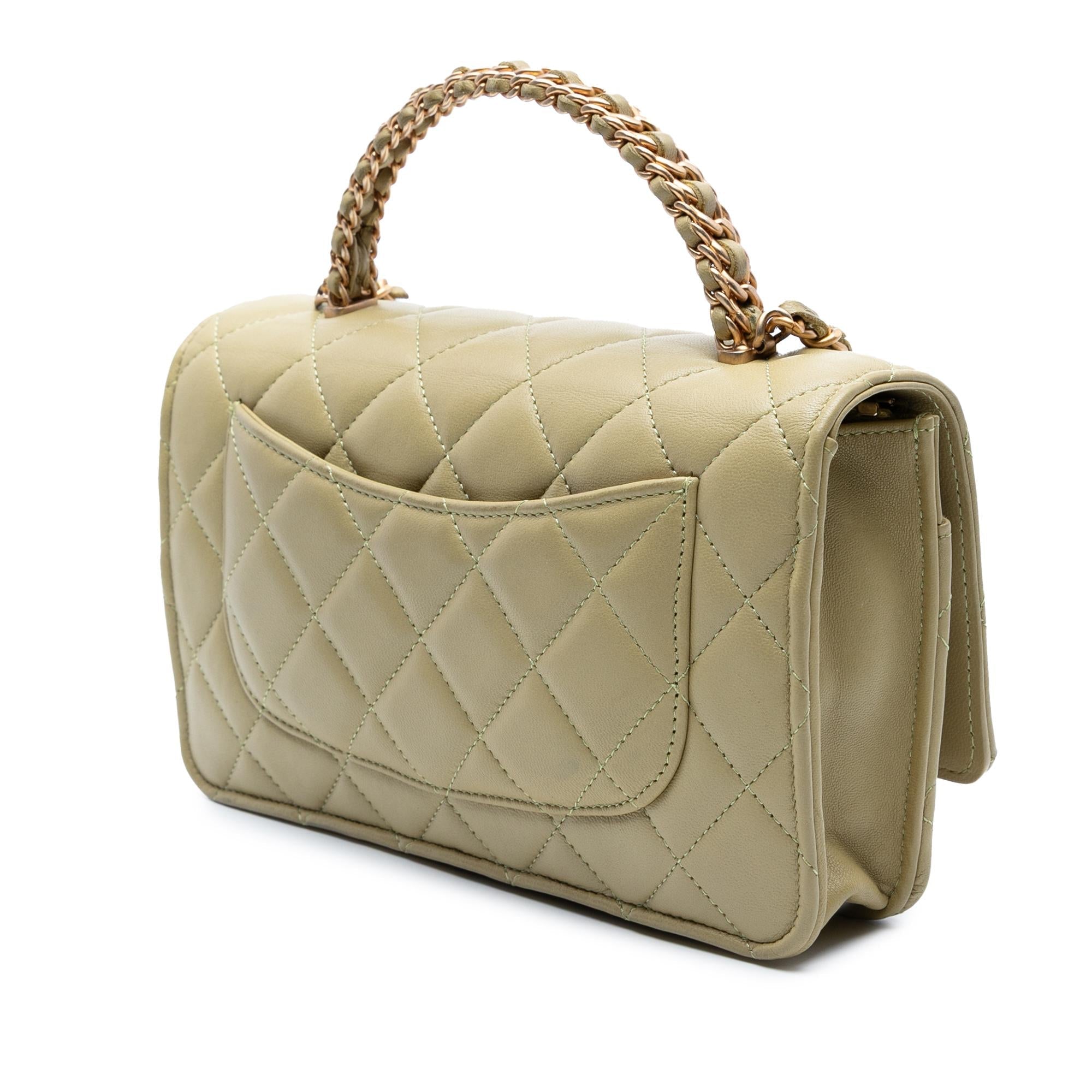 Chanel Quilted Lambskin Pick Me Up Wallet On Chain