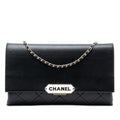 Chanel Quilted Lambskin Retro Label Shoulder Bag