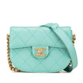 Chanel Quilted Lambskin Round Moon Messenger Flap