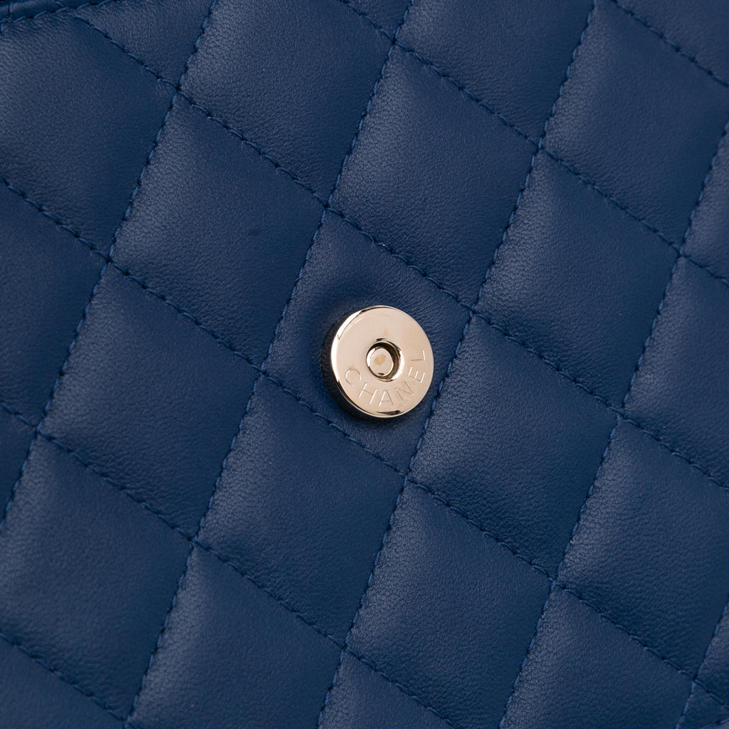 Chanel Quilted Lambskin Square Wallet on Chain