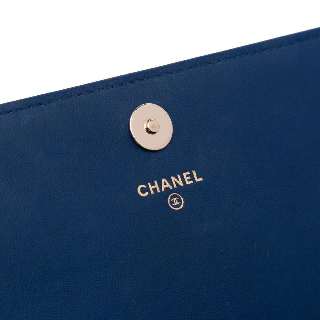 Chanel Quilted Lambskin Square Wallet on Chain