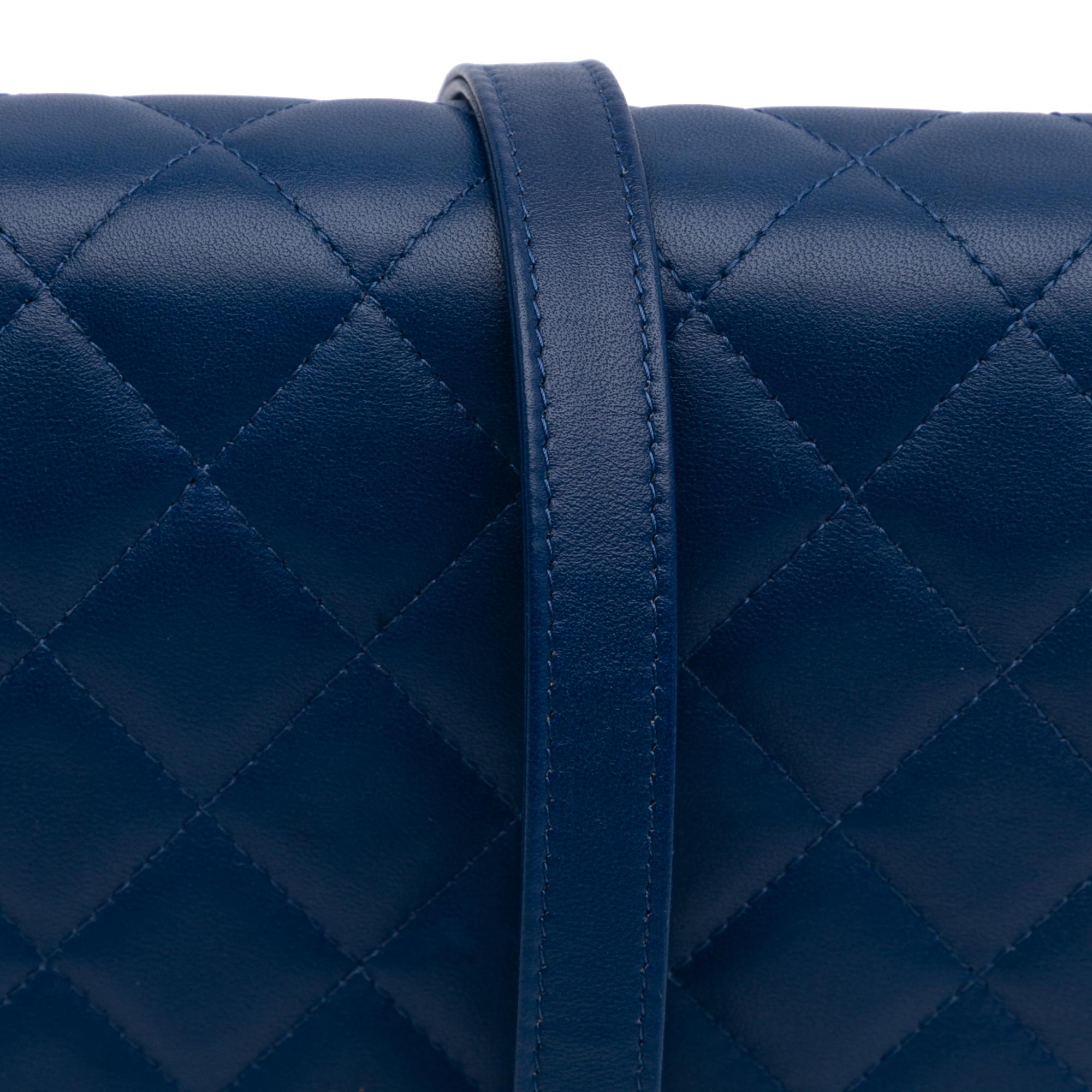 Chanel Quilted Lambskin Square Wallet on Chain