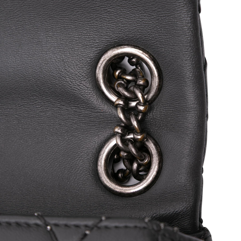Chanel Quilted Lambskin Stitched Single Flap