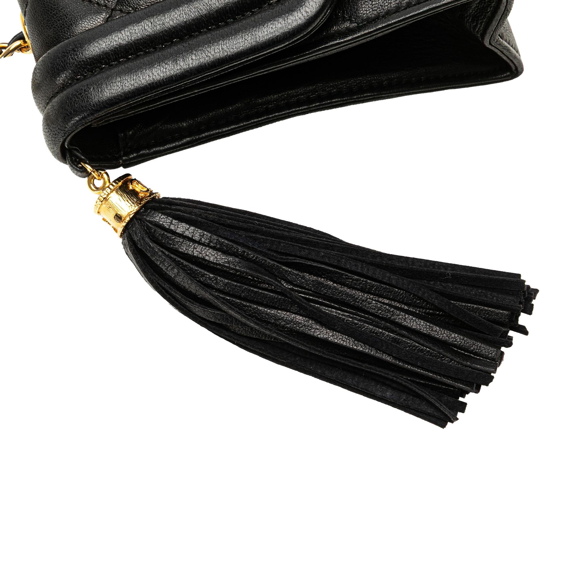 Chanel Quilted Lambskin Tassel Flap