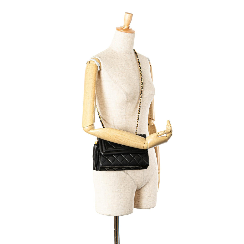 Chanel Quilted Lambskin Tassel Flap