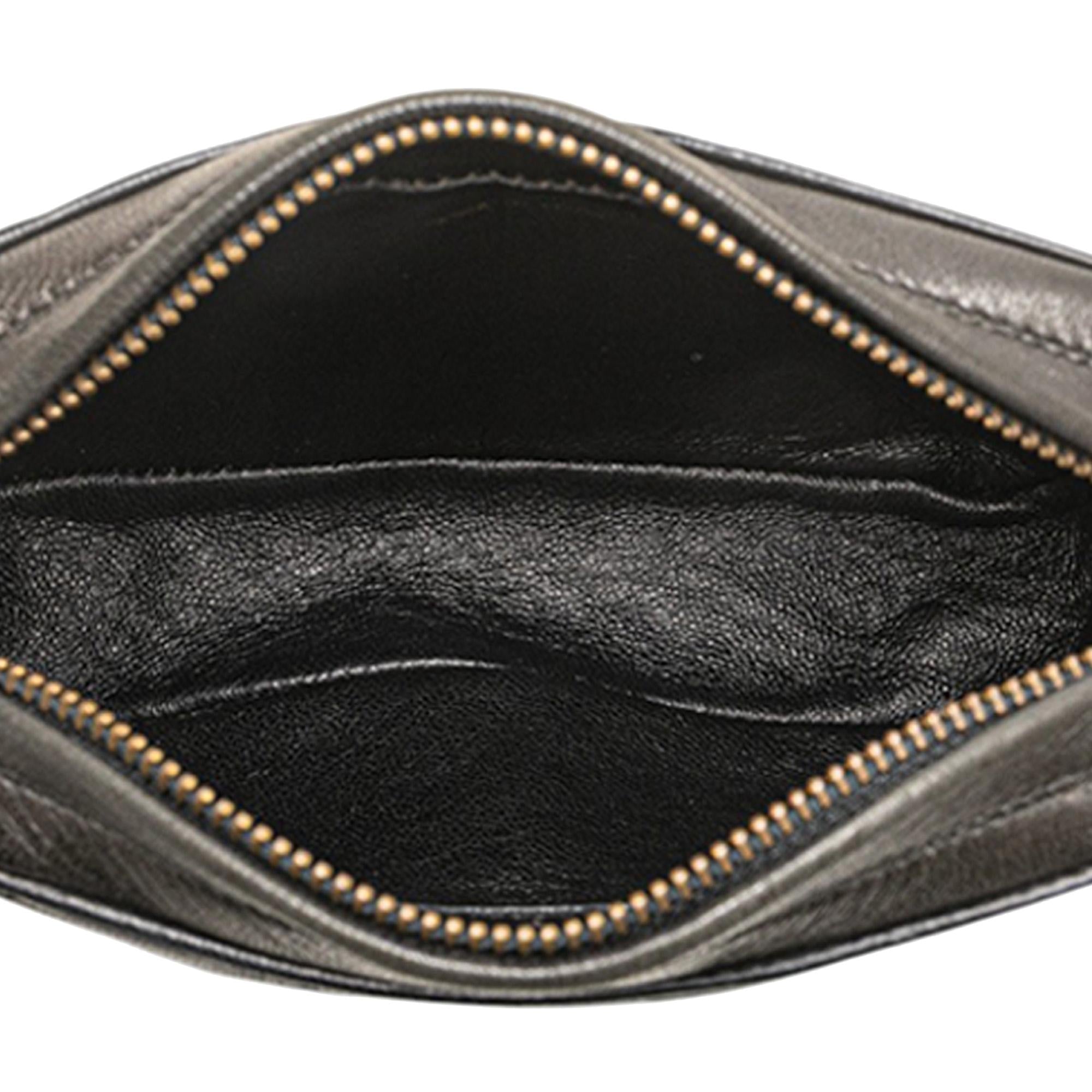 Chanel Quilted Lambskin Tassel Pouch