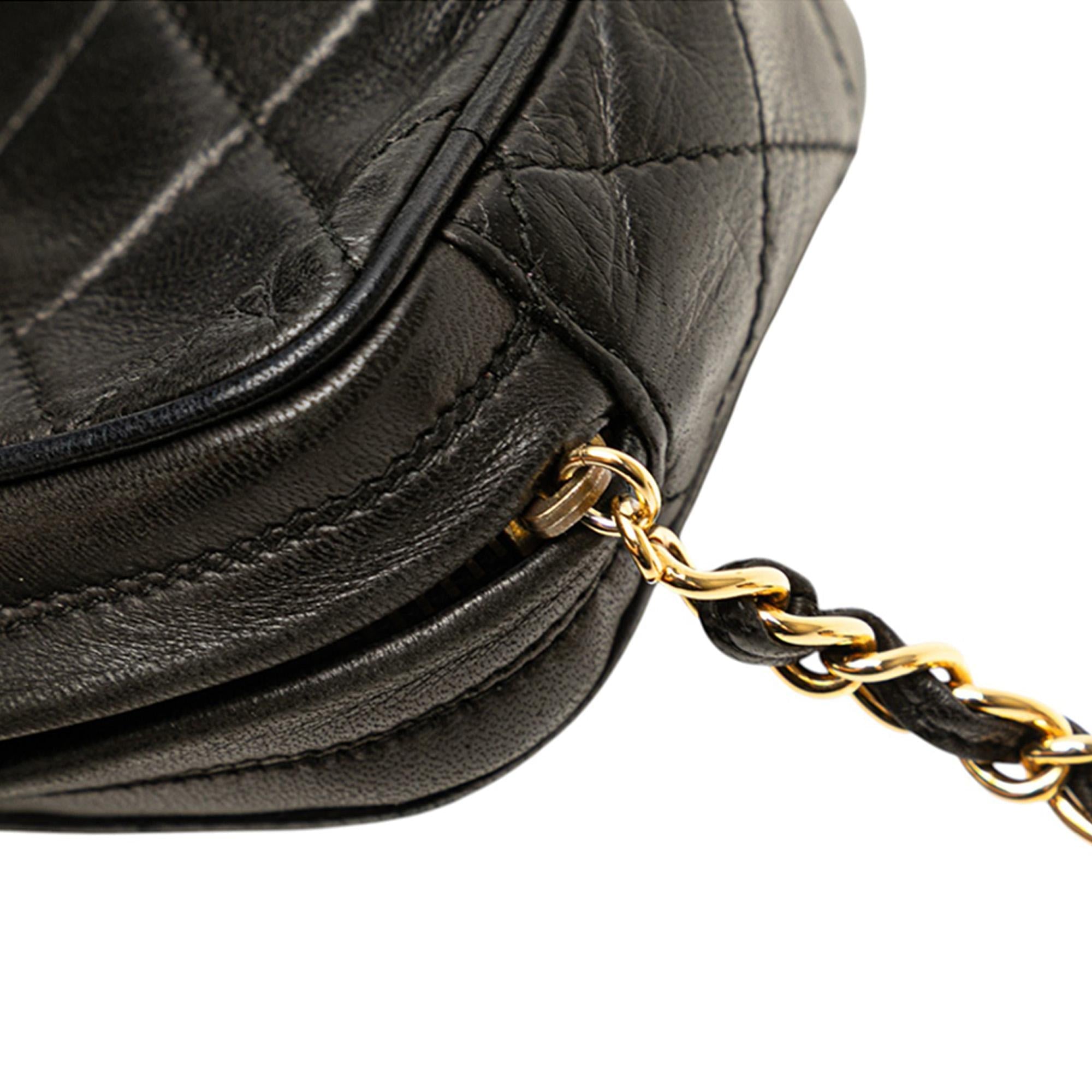 Chanel Quilted Lambskin Tassel Pouch