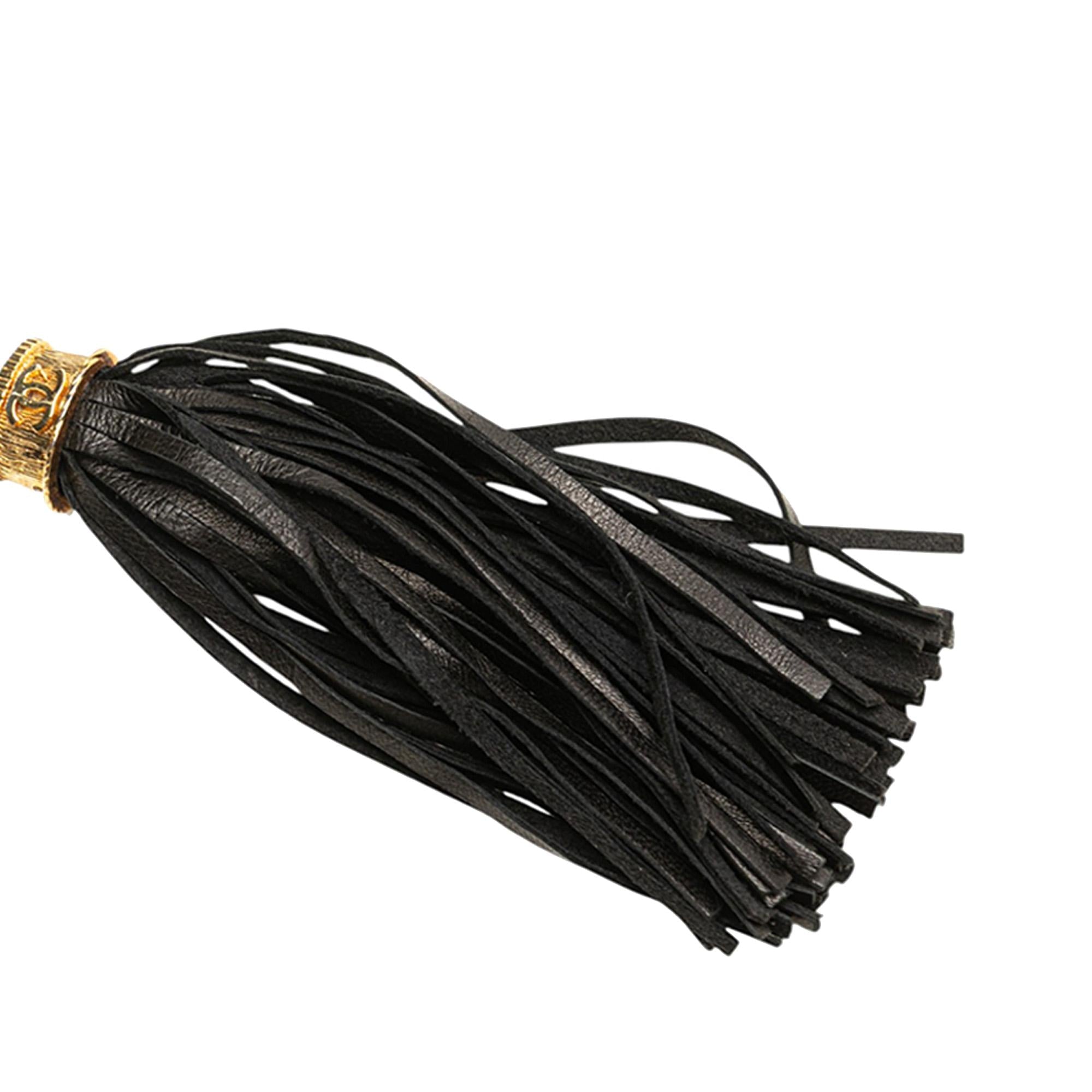 Chanel Quilted Lambskin Tassel Pouch