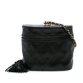 Chanel Quilted Lambskin Tassel Vanity Case with Chain