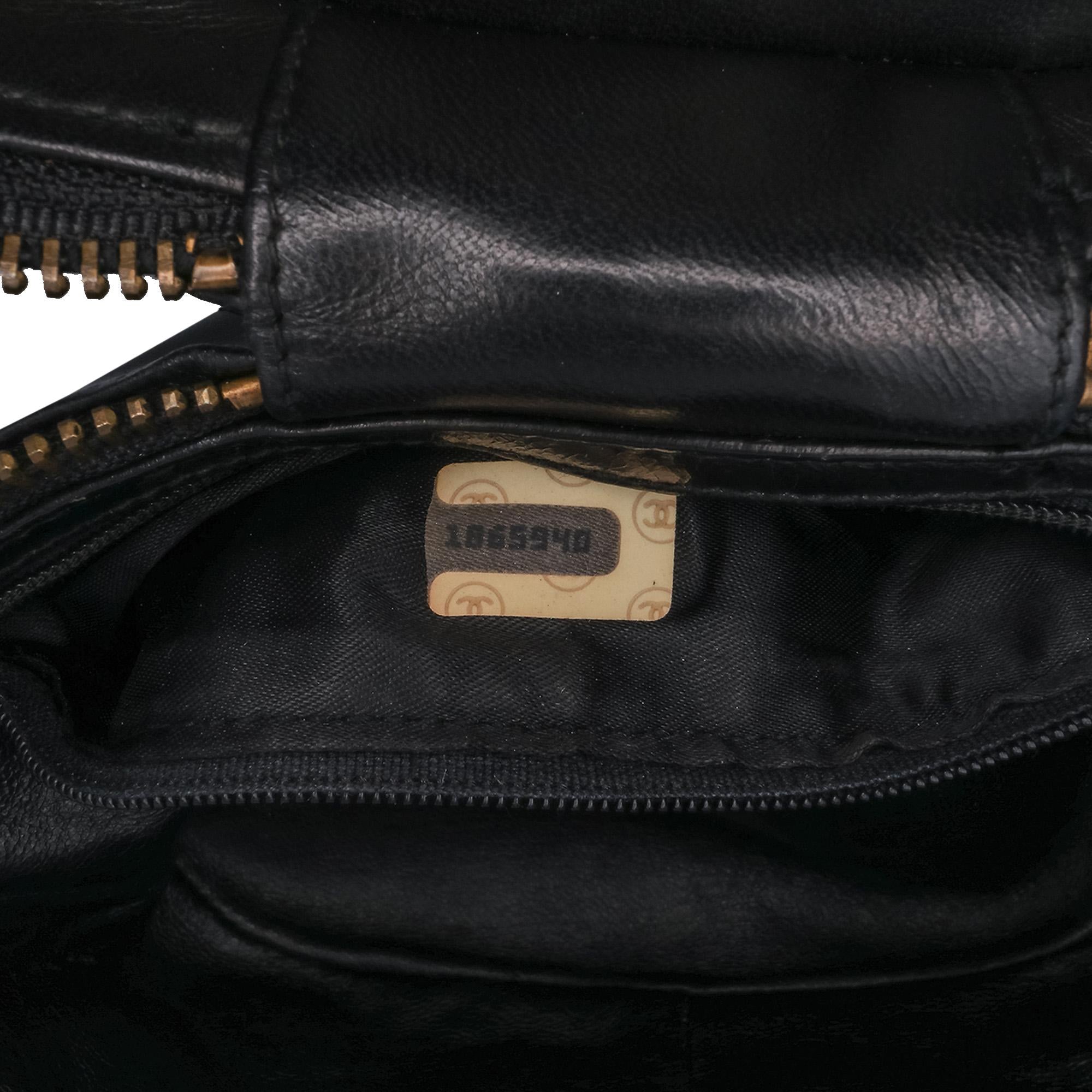 Chanel Quilted Lambskin Tassel Vanity Case with Chain