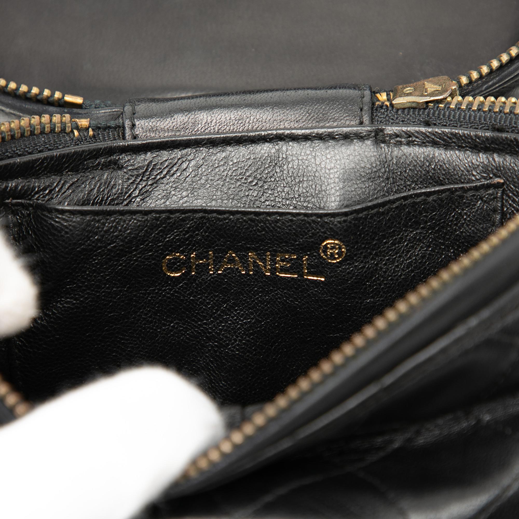 Chanel Quilted Lambskin Tassel Vanity Case with Chain